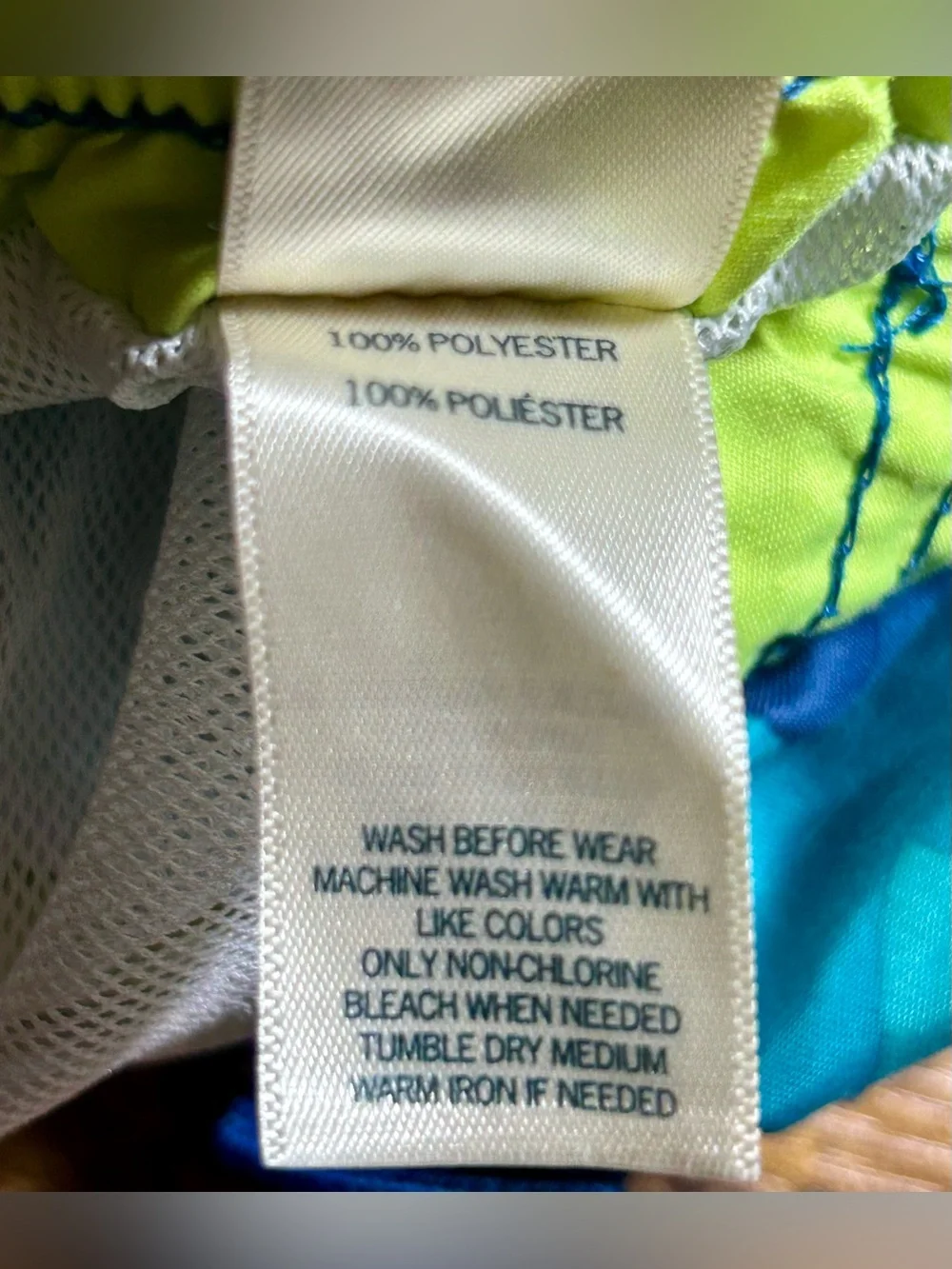 Oshkosh B’Gosh Mesh Lined Swim Trunks Blue Striped Boys 5